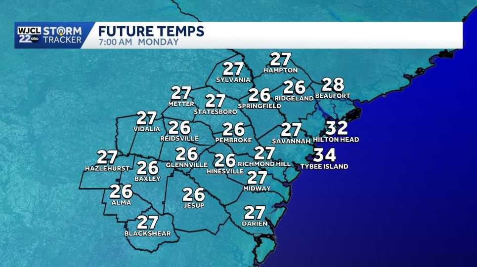 Cold blast... Wintry mix possible on Sunday followed by a hard freeze ...