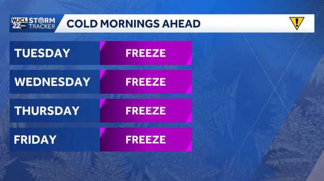 Bitterly cold temperatures return to Southeast Georgia and the ...