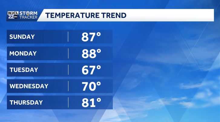 Sunny & warm Sunday ahead for Southeast Georgia and the Lowcountry - WJCL