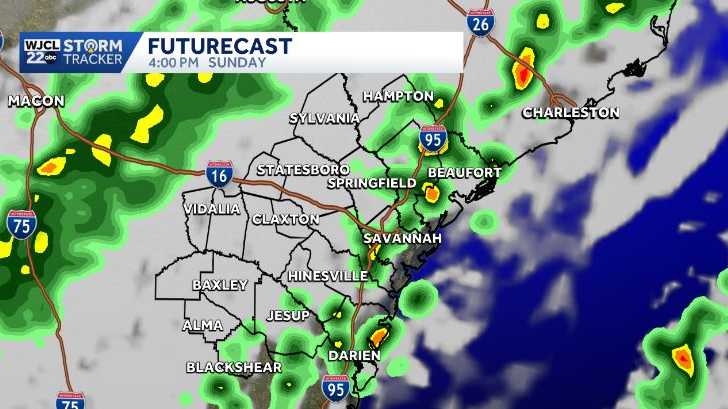 Rain chances return for Easter... Cooler temperatures across SE GA and ...