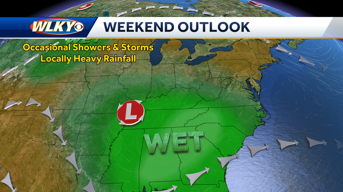 Expect rain throughout the weekend