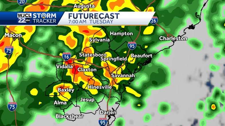 Impact Day: Widespread rain likely on Tuesday morning - WJCL