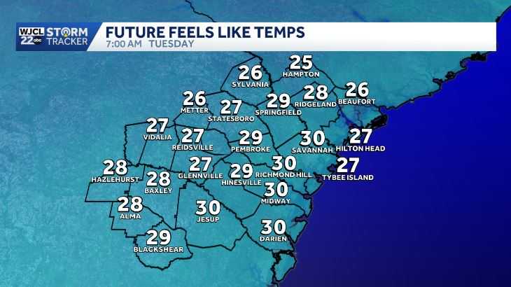 St. Patrick's Day will feature unseasonably cold temperatures for SE Georgia and the Lowcountry