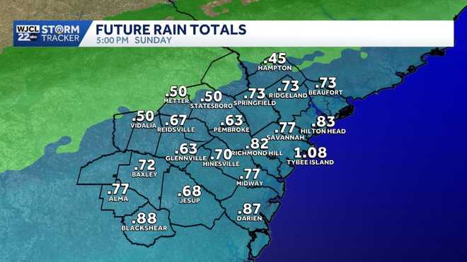 Rainy weekend ahead for Southeast Georgia and the Lowcountry