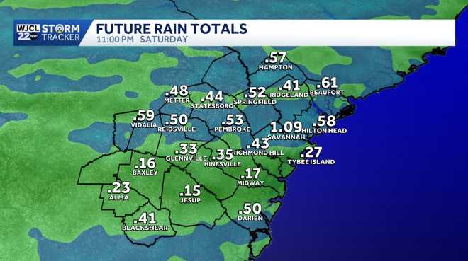 Storm system will bring rain to Southeast Georgia and the Lowcountry on ...