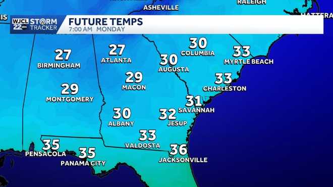 Cold mornings ahead for Southeast Georgia and the Lowcountry