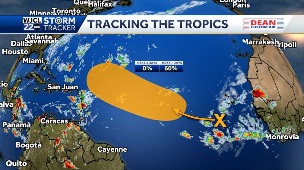 Tropical wave in the Atlantic could become a tropical depression next week