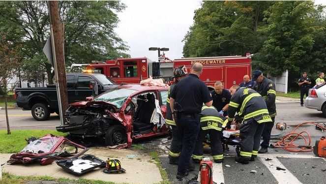 2 Injured In Head-on Bridgewater Collision