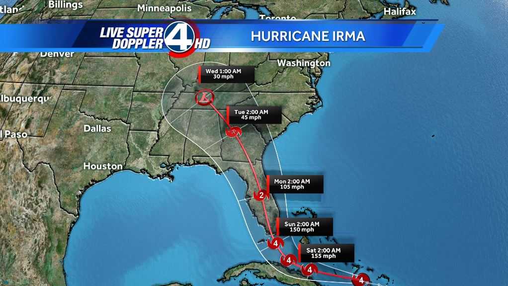 Tail end of Irma could bring gusty wind, heavy rain to Upstate