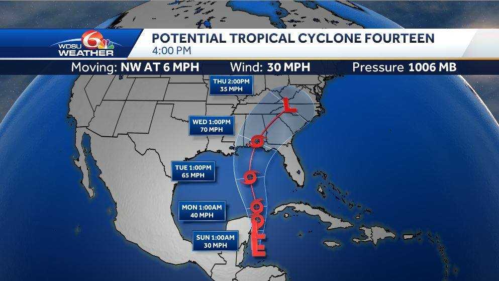 Latest on potential for tropical system in the Gulf of Mexico