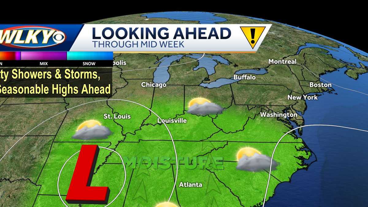 Louisville weather: Unsettled pattern continues, daily rain chances ahead