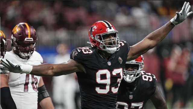Falcons veteran Calais Campbell reaches 100-sack milestone for career against Commanders - Vimarsana News