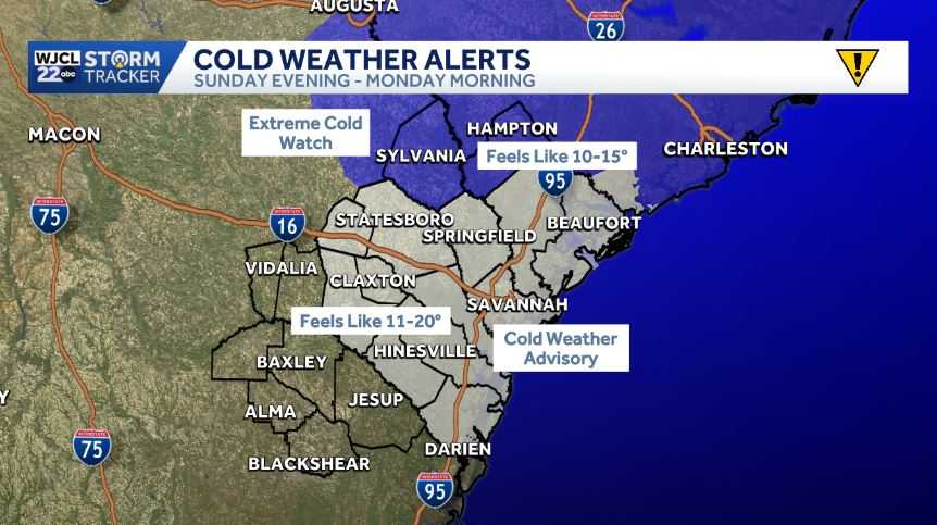 Bitter cold expected early next week for Southeast Georgia and the ...