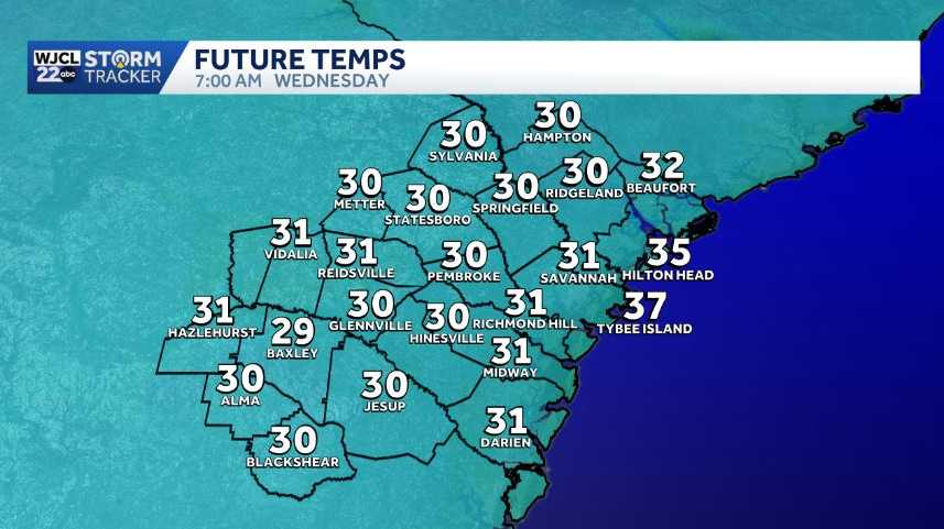 Cooler temperatures in the New Year's Forecast for Southeast Georgia ...