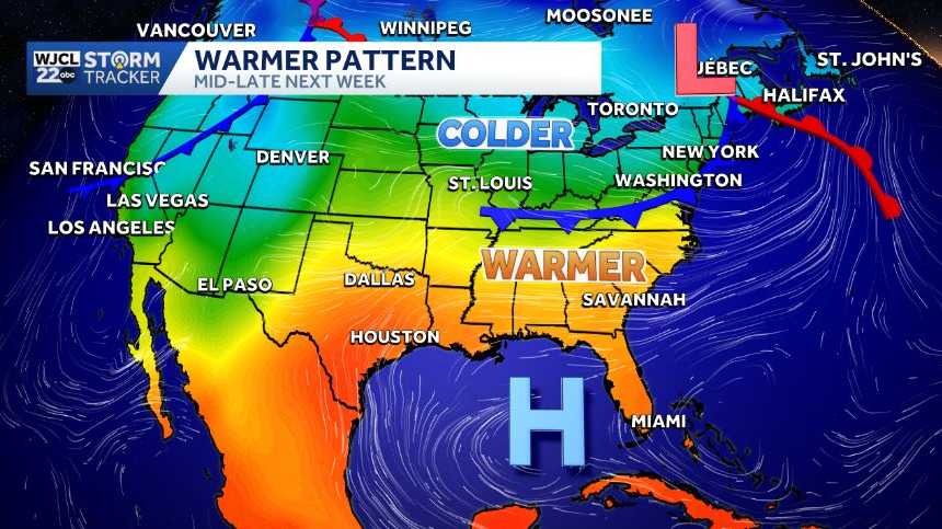 Warmer temperatures return next week for Southeast Georgia and the ...