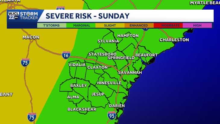 Isolated showers & thunderstorms possible across Southeast Georgia and ...