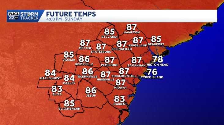 Sunny & warm Sunday ahead for Southeast Georgia and the Lowcountry - WJCL