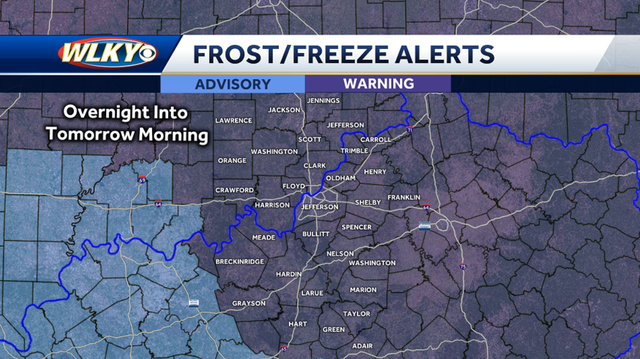 Cold air settles in, Freeze Warning in effect for tonight - Vimarsana News