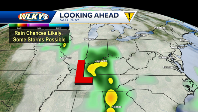 TIMELINE: When to expect rain & storms across the Louisville area