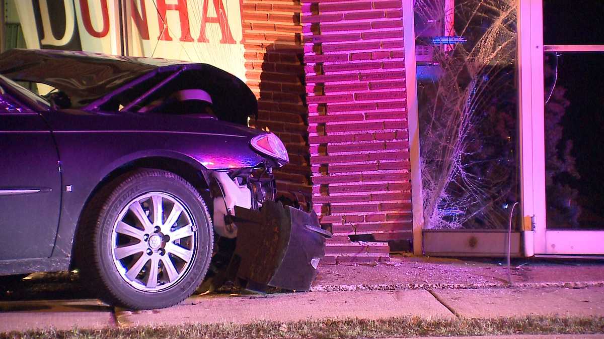 Car slams into West Allis business