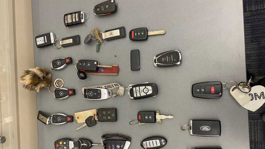 Florida man found with dozens of stolen highend car key fobs