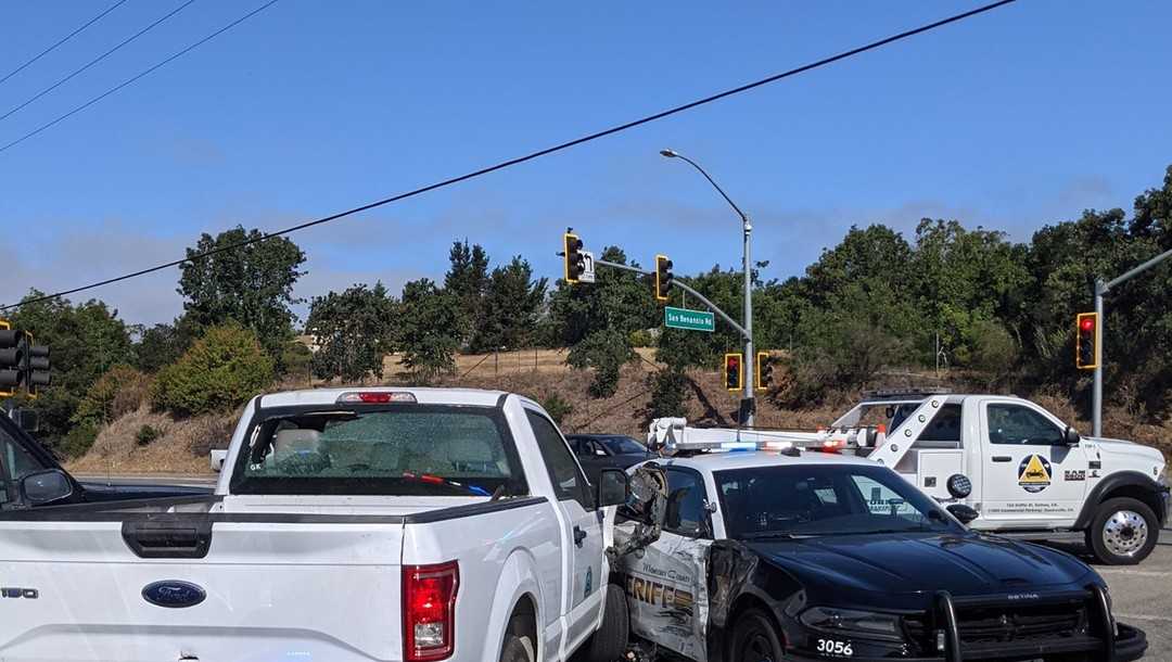 Highway 68 chase ends when driver rams into deputy's vehicle