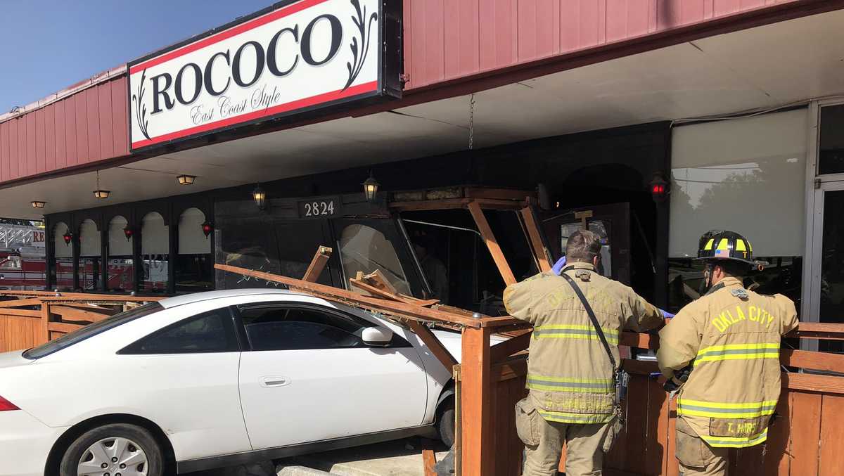 Person Taken To Hospital After Car Crashes Into Restaurant Okcfd Says