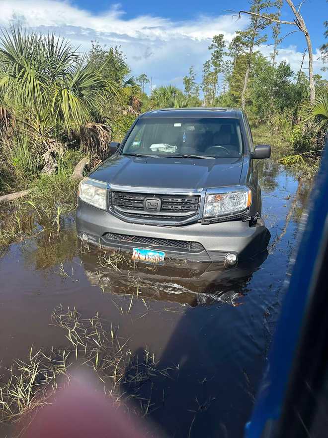 ﻿Ramirez's car, found a few miles off road in the Picayune Strand State Forest near I-75 in East Naples.
