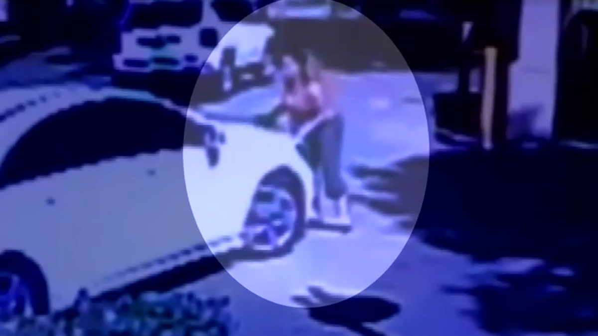 Video: Pregnant woman jumps onto roof of moving car while trying to ...