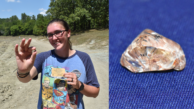 A visitor found a 3.72 ct yellow diamond at Arkansas' Crater of Diamonds State Park