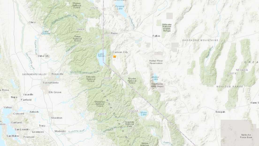 4.5-magnitude earthquake hits Carson City area