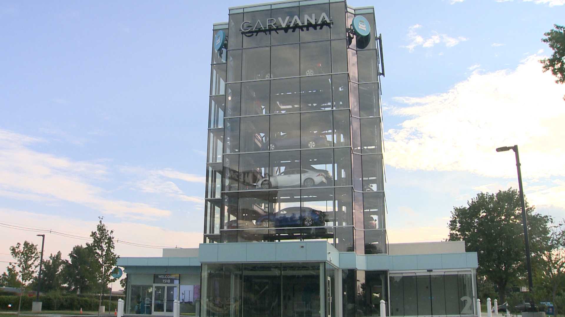 Online used car seller Carvana opens car vending machine in