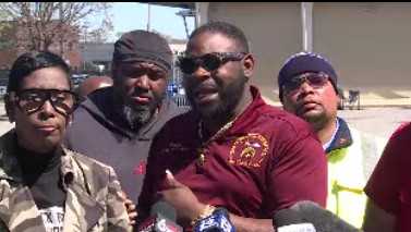 Employees hold protest over reported layoffs at Central Alabama Water in Birmingham