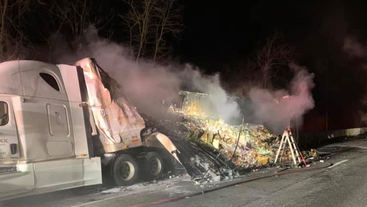 Cumberland County Tractor Trailer Crash Closes I 81 For 9 Hours