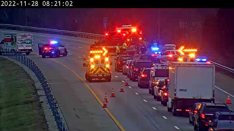 A crash on Interstate 275 in Crestview Hills is blocking lanes