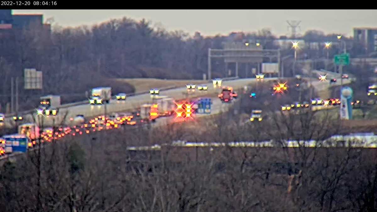 Two lanes are blocked on I275 in Erlanger due to a crash