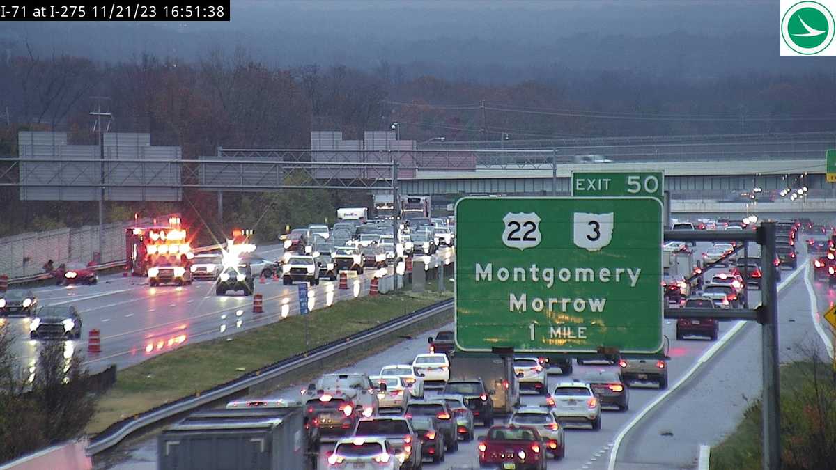 Traffic cleared after crash on I-275 blocks multiple lanes in Montgomery