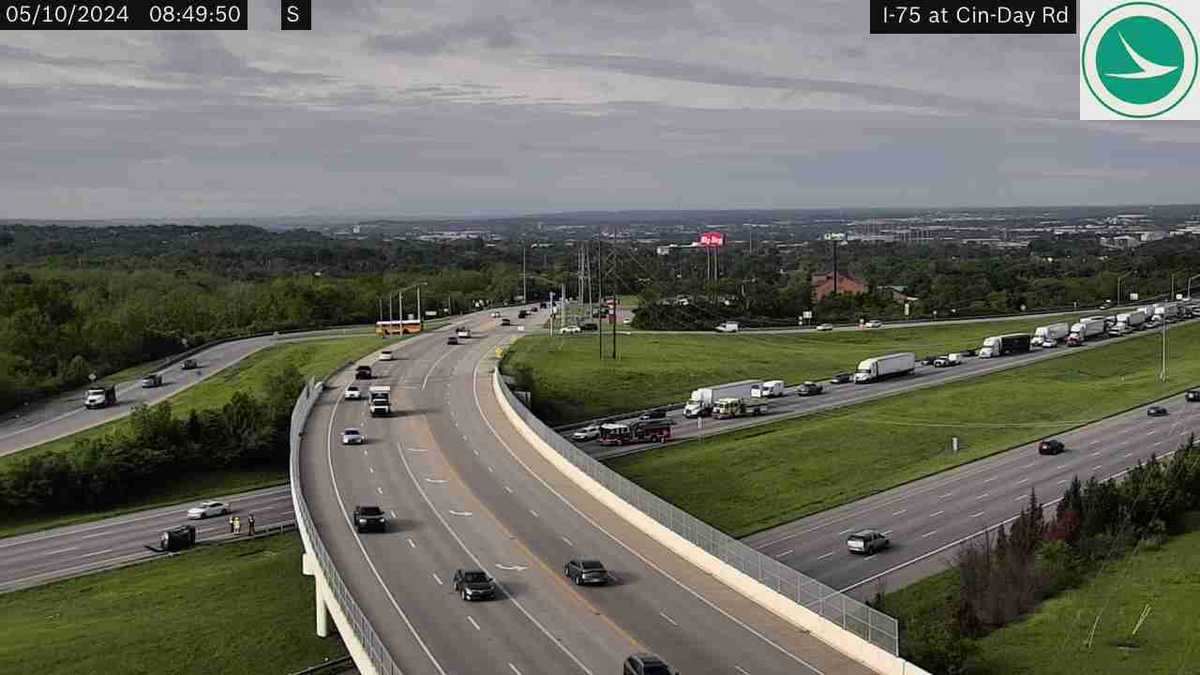 All lanes clear after earlier rollover crash on I-75 near West Chester