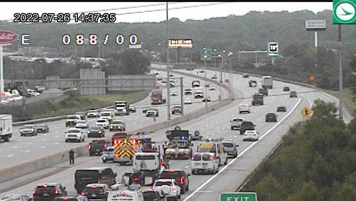 Multiple lanes blocked on I-275 after crash leads to overturned vehicle