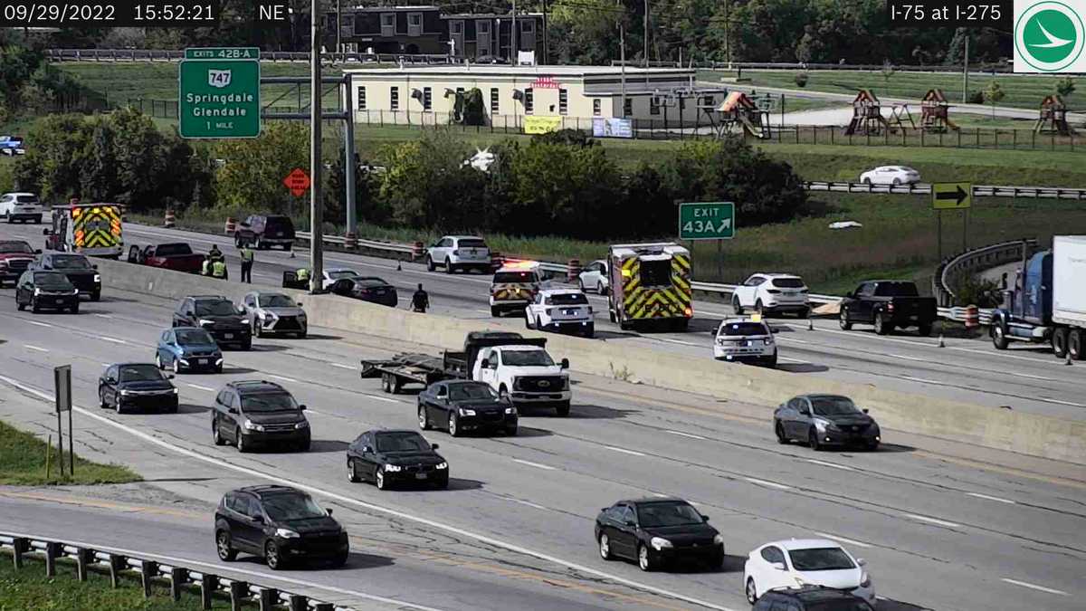 A crash on Interstate 275 is delaying traffic near Springdale