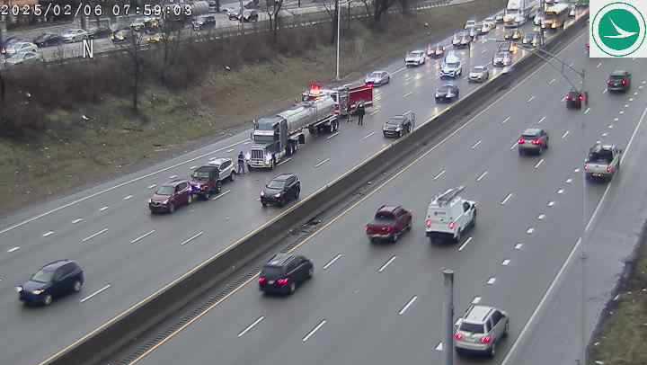 Lanes blocked on I-75 following crash in the West End