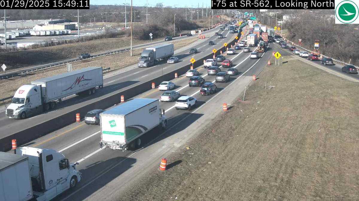 Lane blocked following crash on I-75 in Bond Hill