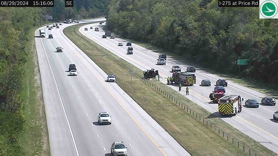 All lanes open on I-275 following earlier crash