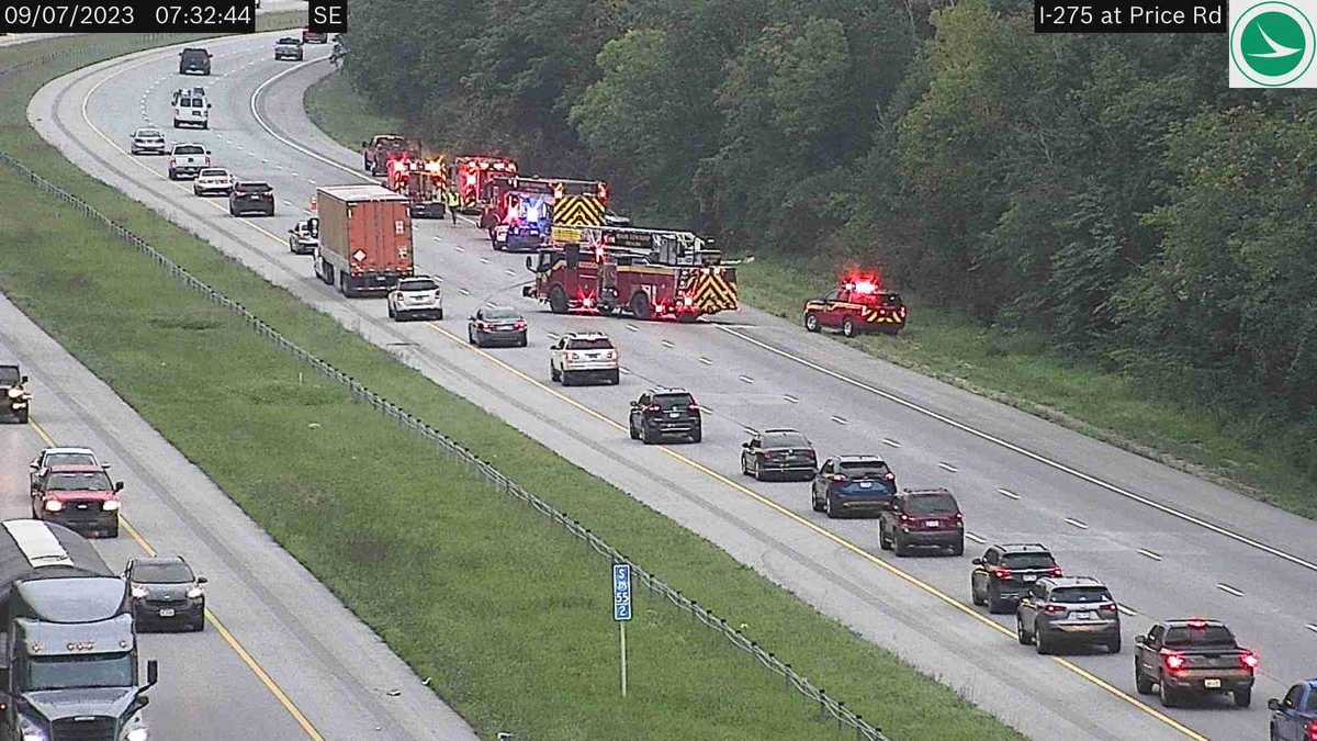 All lanes reopened after earlier crash on I-275