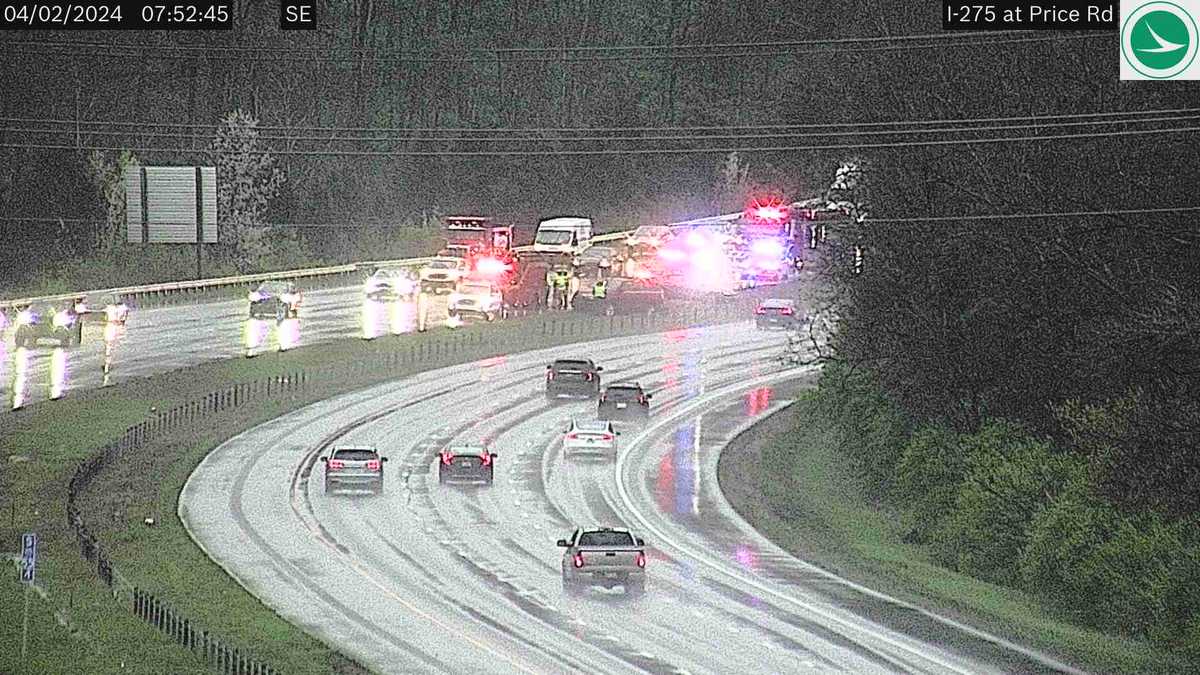 All lanes clear after earlier crash on I-275 in Miami Township