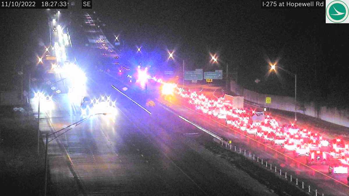 Crash cleared along east I-275 in Symmes Township