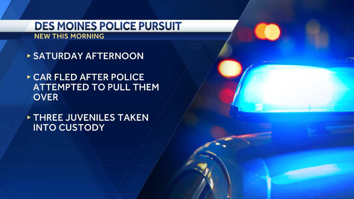 Des Moines, Iowa police pursuit ends in crash into home