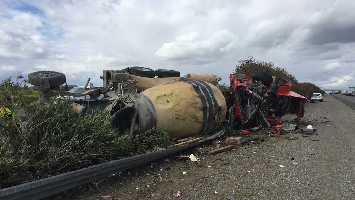 Driver killed in cement truck crash on I-5 near I-80