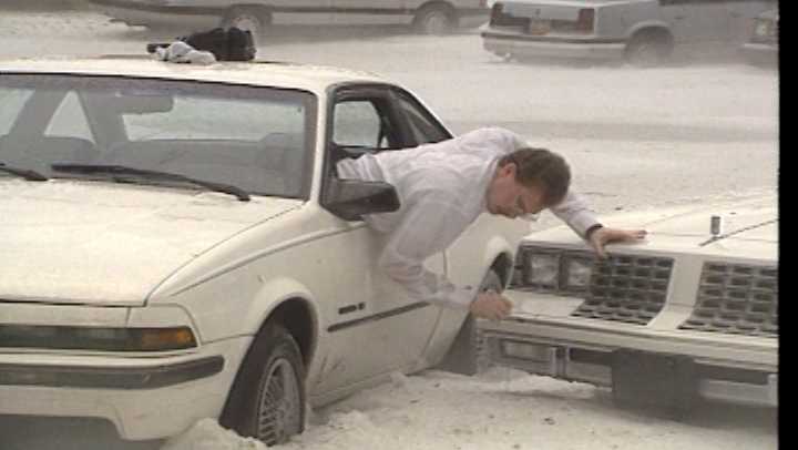 A 1992 hailstorm trapped cars, damaged homes in Central Florida