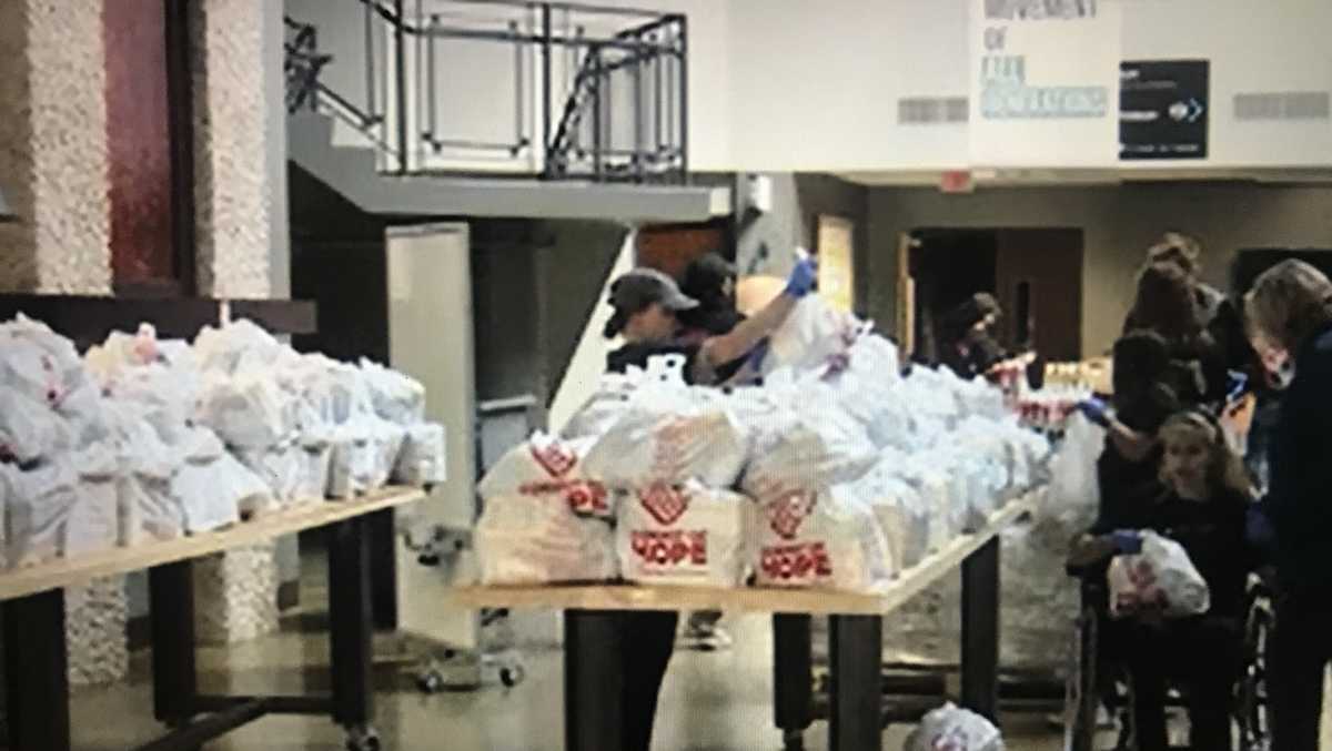 Local churches delivering supplies to those in need